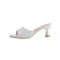 thumbnail image 2 of ATENAR Womens Sandals Slide Open Toe Women Sandals Summer Shoes Women White 6.5, 2 of 9