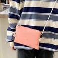 thumbnail image 4 of Bolsa Mochila de lona a la moda para mujer. color de golpe. bandolera. estuche para lápices (rosa) Ehuebsd Nuevos Originales, 4 of 7
