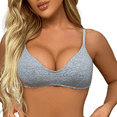 thumbnail image 5 of Varsbaby Women's Cotton Wireless Bra Lightweigh Breathable Underwear 2 Pcs, 5 of 9