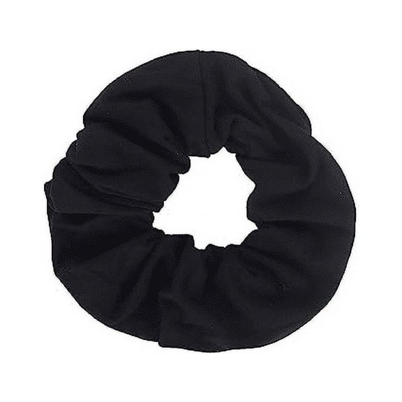 Motique Accessories Jumbo Cotton Scrunchie Hair Tie - Black