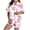 X190-Pink, variant on Censtreet Pajamas Set for Women Short Sleeve Sleepwear Summer Pocket Pjs Soft 2 Piece Lounge Sets S-XXL
