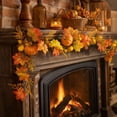 thumbnail image 2 of YingYouFu Thanksgiving Fall Fake Garland for Home Autumn Harvest Decorations | Autumn Artificial Berry Pumpkin Maple Leaf Garland Decor for Fireplace Table Front Door Holiday Party Decorations, 2 of 6