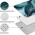 thumbnail image 5 of Blue Marble Gold Wave Pattern Bathroom Rugs Sets 3 Piece,Toilet Cover Set,Absorbent Non Slip Bathroom Mats Sets with U-Shaped Contour Rug Toilet Rug Set, 5 of 5