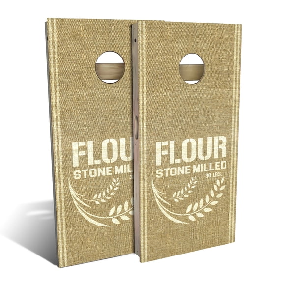 Skip's Garage | Flour Sack Cornhole Board Set | Includes Boards & Bags | Choose Your Size & Accessories