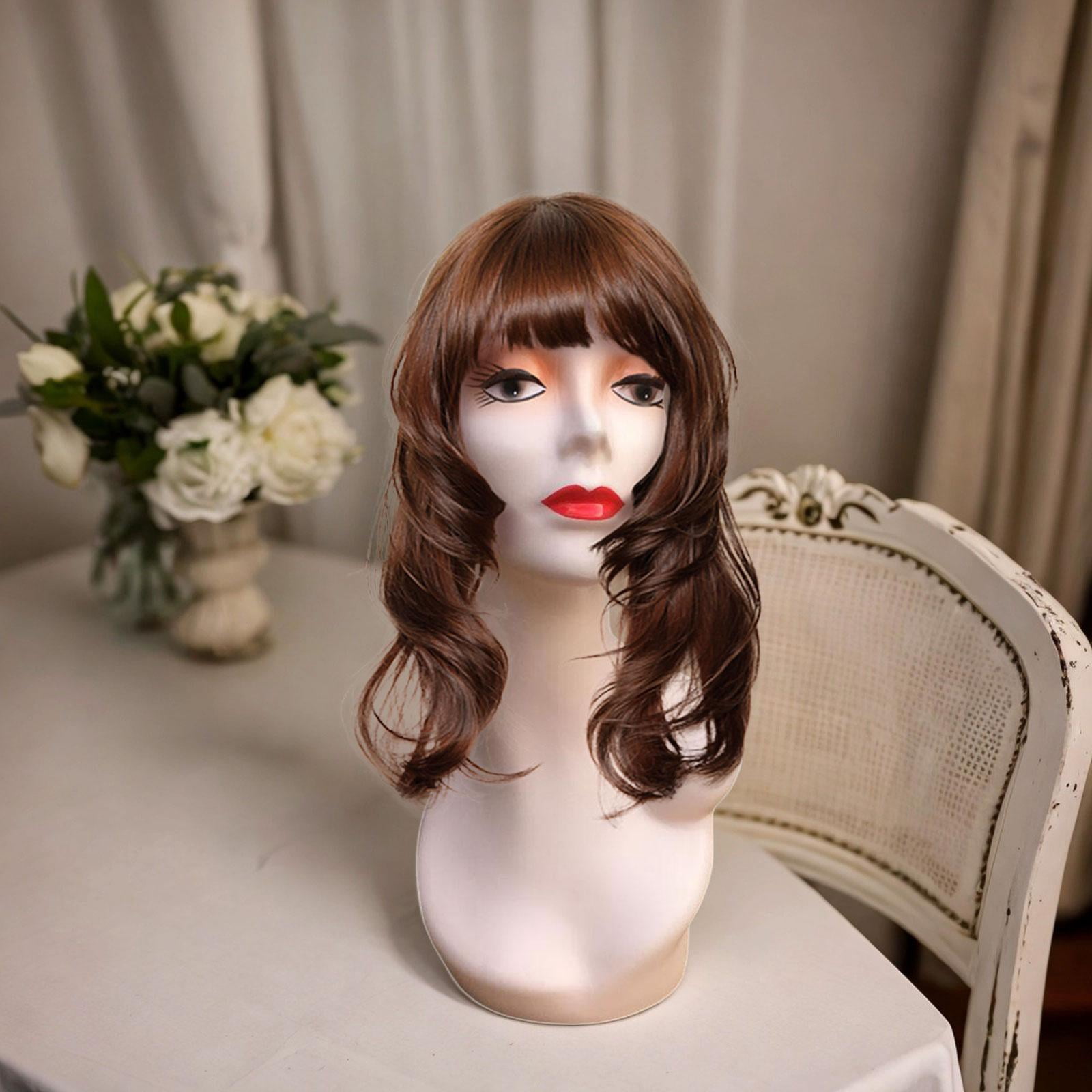 Female Mannequin Head, Doll Head ,Professional Makeup Cosmetology Female Training Head , Bald Manikin Head for Home ,Shop Hat Hair Style I