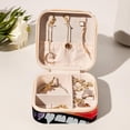 thumbnail image 6 of Graffiti Portable Square Jewelry Box for Rings Earrings Necklaces Bracelets Girls Women Travel Organizer Decorative Display, 6 of 6