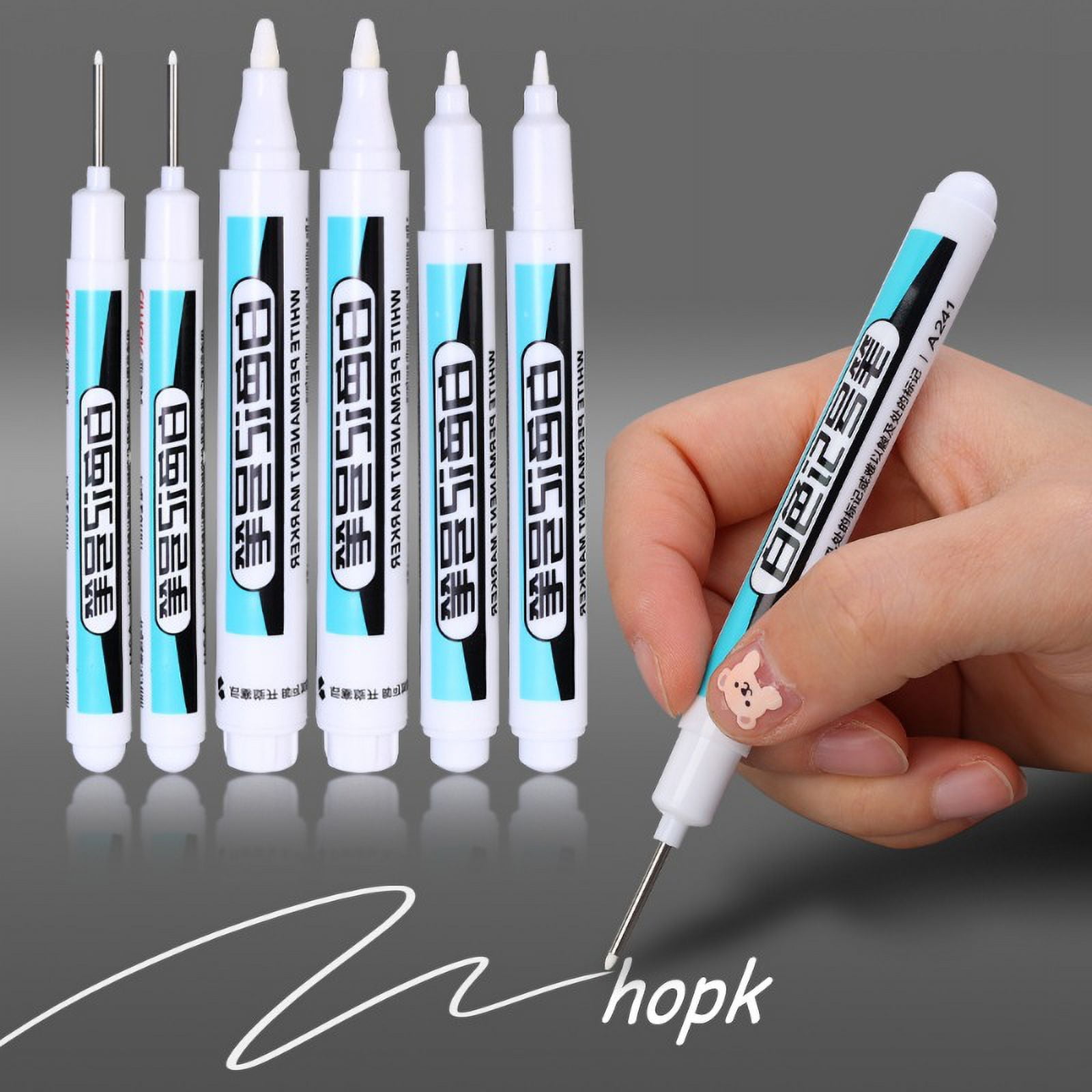 Hobart 770222 White Marking Pen - Valve-Action Paint Marker