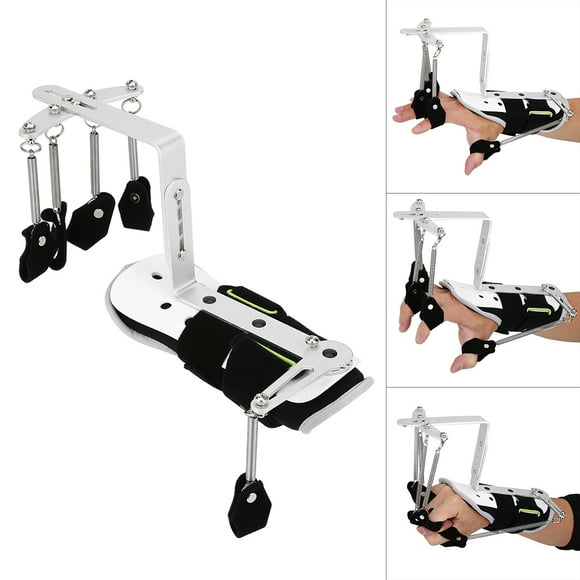 Derrame cerebral Soporte para férula de mano Férula para mano, entrenamiento de rehabilitación de mu?eca de mano Dispositivo de entrenamiento de ortopedia de dedo para pacientes con hemiplejia de derr Ecomeon no
