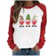 thumbnail image 1 of Día de San Valentín moda mujer Casual manga larga impreso señoras sudaderas Tops Fridja hkj239, 1 of 5