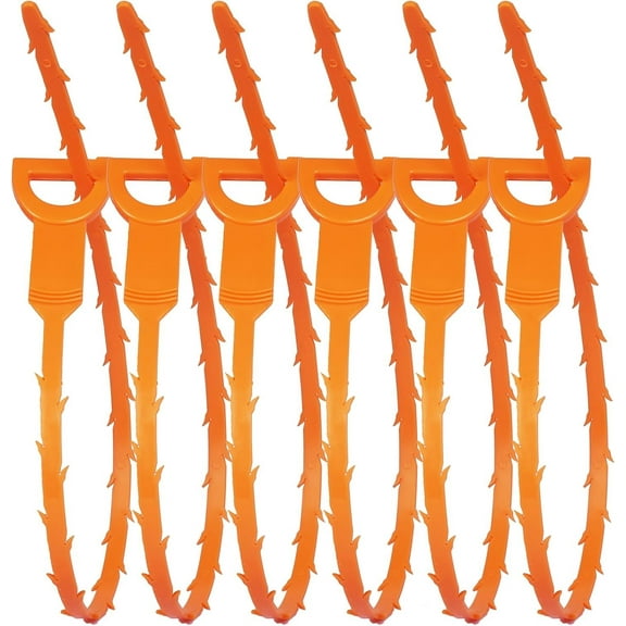 LQQBOX 20 Inch Drain Clog Remover Tool, 6 PCS Drain Auger Hair Cleaning Tool, Hair Cather Shower Drain Tool for Kitchen, Sink, Bathroom, Sewer