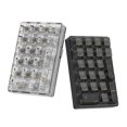 thumbnail image 4 of Mini teclado mecánico transparente de oficina digital con Bluetooth/inalámbrico/con cable de tres modos con espíritu de hielo, 4 of 6