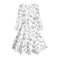 thumbnail image 5 of TJAZFJPA Robe de Pâques Filles Diy Imprimée Robe de Princesse pour Enfants et Filles Robes Filles Taille 8, 5 of 5
