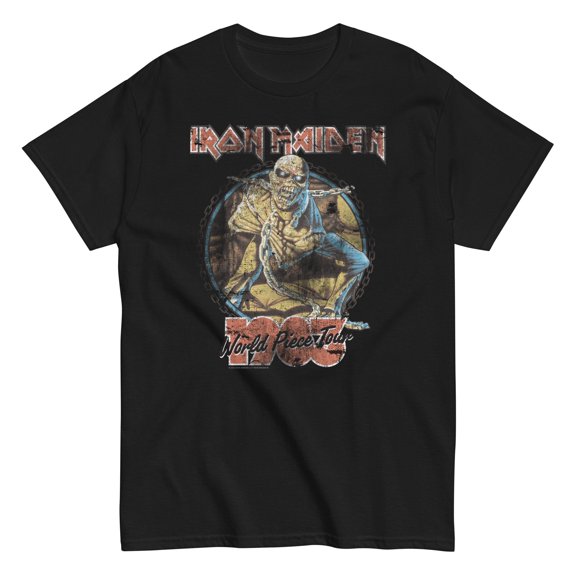 Iron Maiden - World Peace Tour Unisex T-Shirt - Black - Small