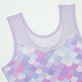 thumbnail image 4 of SILVERCELL Girls Gymnastics Leotards with Shorts 3-10Y Child Mermaid Ballet Dancewear Matching Hair Scrunchie, 4 of 7