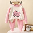 thumbnail image 2 of masbird Toddler Boys Girls Pajama Set 2-Piece Long Sleeve Tee and Pants Kids Fall Clothes Sleepwear Pj Set 6-12 Months 12-24 Months 2t 3t 4t 5t 6t 7t 8t 9t Children(Light Pink,1-2 Y), 2 of 6