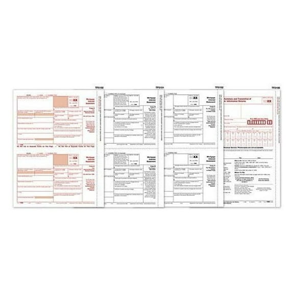 EGP IRS Approved 1098 Laser Set Mortgage Interest Tax Forms for 50 Recipients