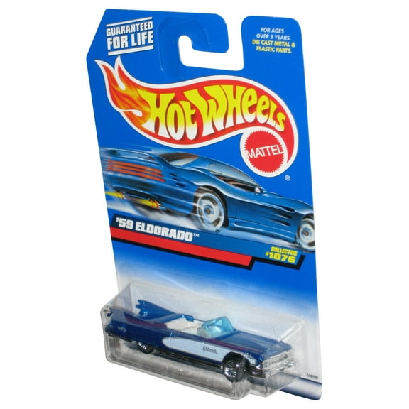 Hot Wheels Blue '59 Eldorado (1998) Mattel Collector Toy Car #1076