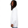 thumbnail image 4 of Shaka Wear Men's Max Heavyweight Cotton Long Sleeve Crew Neck T-Shirt - White - XXL, 4 of 4