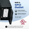 thumbnail image 2 of 2 Pack Porch Light with GFCI Outlet, 3 Lighting Modes Motion Sensor Outdoor Lights, Dusk to Dawn Outdoor Light with Outlet, Black Outside Lights for House, Garage, Garden, Waterproof, Aluminum, 2 of 12