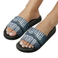 thumbnail image 5 of GZHJMY Stylish Slides for Women Men, I Love Hip Hop Concept text Soft Flexible Slip-on Sandals Slippers, 5 of 7