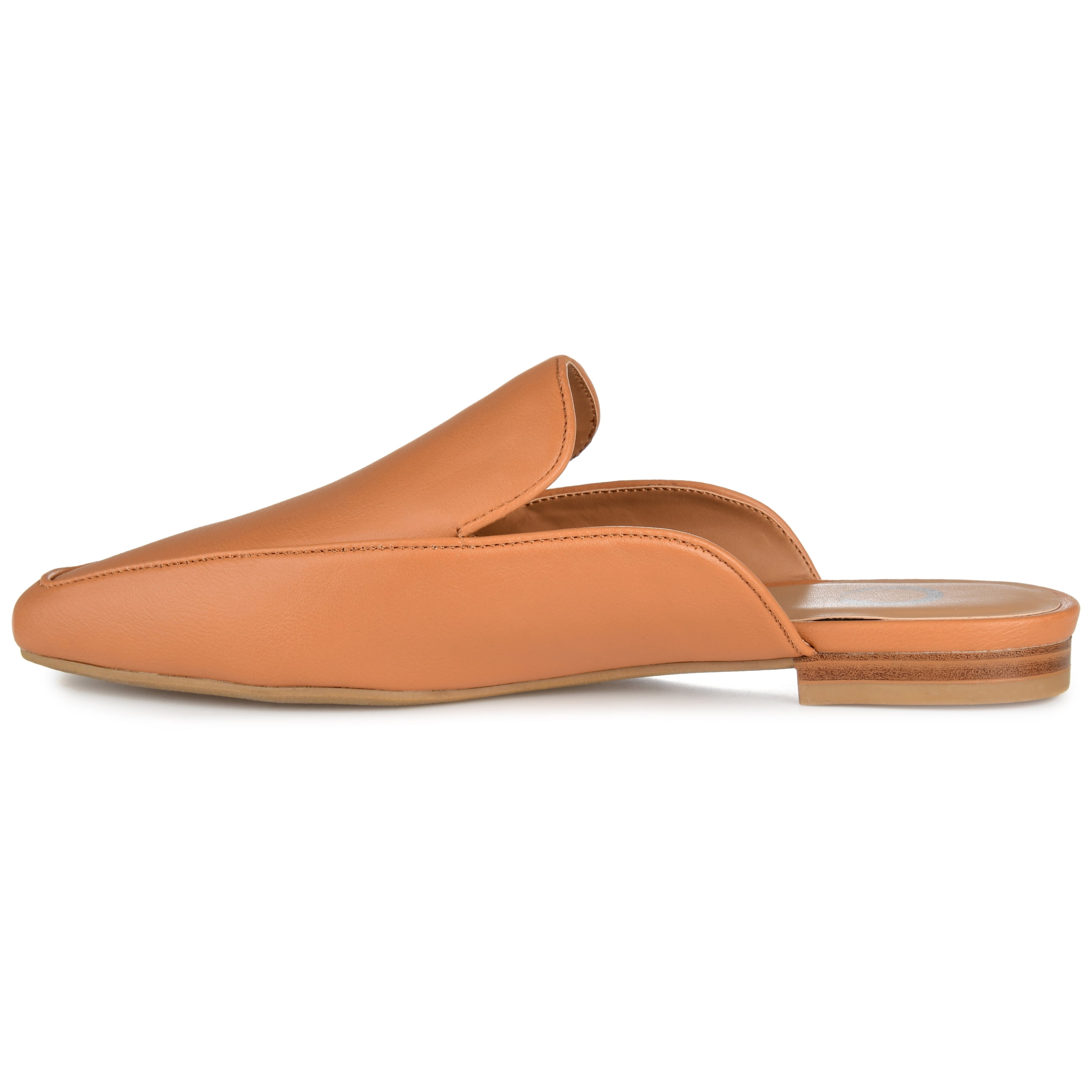 Journee Womens Akza Slip On Square Toe Mules Flats, Widths Available