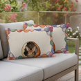 thumbnail image 4 of Easter Bunny Pillow Covers 2 Pack Rabbit Colorful Eggs Retro Linen Pillowcase Waterproof Outdoor Throw Pillow Cover for Patio Balcony Rectangular Cushion 20”x12”, 4 of 9