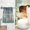 thumbnail image 7 of Yayeee 2 Pack Hand Towels for Bathroom 100% Cotton 16" x 28" Soft Absorbent Kitchen Towel, Floral Mountain, 7 of 7