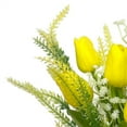 thumbnail image 4 of Scheam Yellow Tulips Artificial Flowers,Plastic Fake Lavender Mixed Bouquet,,Wedding Table Centerpieces Floral Arrangements,for Decoration Home Birthday Party 12 Pieces, 4 of 6
