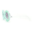 thumbnail image 3 of Girls Kids Size Daisy Jewel Trim Plastic Round Circle Lens Sunglasses Mint - Smoke, 3 of 4