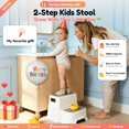 thumbnail image 2 of Toddler Step Stool for Potty Training, Bathroom Sink & Toilet - 2 Step Kids Poop Stool, Non-Slip Step Stool with Handles, Dual Height Stepping Stool for Kitchen Counter (Include 2 Ducks), 2 of 4