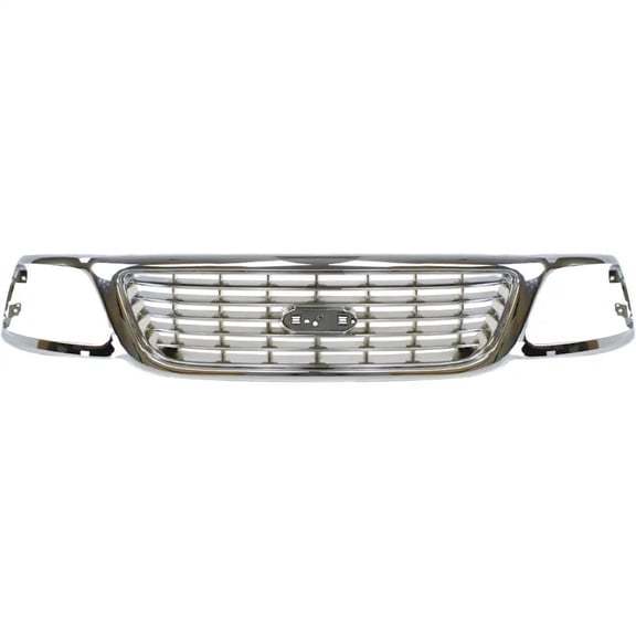New Grille Assembly Compatible With Ford F-150 Heritage XLT 8 Cyl 5.4L F-150 Lightning 8 Cyl 5.4L F-150 Base 8 Cyl 4.6L F-150 XLT 8 Cyl 5.4L 1999-2004 By FO1200420 1L3Z8200