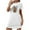 White, variant on MuZeFu Short Sleeve Nightgown Sleep Dress for Women Sleepwear Women's Oversized Short Nightgown Fashion Chest Print Short Sleeve Nightdress