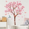 thumbnail image 7 of Plum Bossom Tree Wall Decals PVC Pink Flower Birds Branch Wall Stickers Living Room Bedroom Nursery Spring Wall DIY Art Decor, 7 of 7