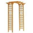 thumbnail image 1 of Outsunny 7.5’ Fir Wood Round Garden Pergola, 1 of 3