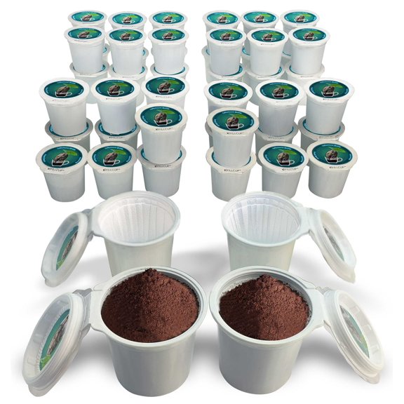 iFillCup, 42 Count, Green Coffee Pods, Fillable Single Serve ...