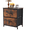 Rustic Brown, variant on edx Nightstand Set of 2, End Table Side Table with 2 Fabric Drawers Bedside Table for Bedroom, Closet, Dorm, Grey