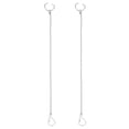 thumbnail image 1 of Miangastore 2 Pcs Accessoires de Toilette Poignée de Chasse Chaîne Crochet Chaîne pour Clapet de Toilette Crochet de Remplacement Chaînes de Clapet de Toilette Chaîne en Acier Inoxydable, 1 of 8