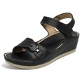 thumbnail image 2 of Sandalias Ortopédicas Cuña para Mujer Cómodas Antideslizantes Viajes Al Aire Libre, 2 of 9