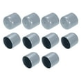 thumbnail image 1 of Tapones de goma Uxcell Cubierta redonda de tapón de extremo Protector de rosca de vinilo Gris 32mm, 1 of 5