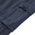 thumbnail image 5 of SWSMCLT Men Cotton Pants Comfy Casual Cargo Pants 100% Mid Rise Soft Work Utility Pants Dark Blue 40, 5 of 5