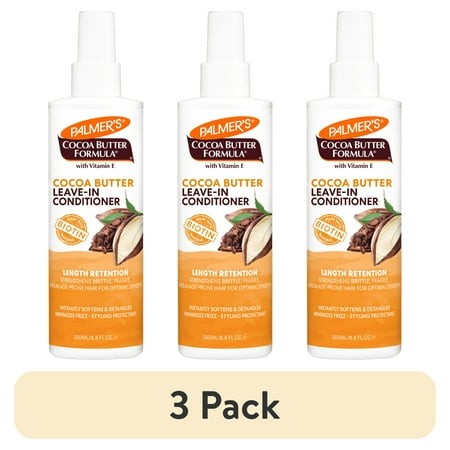 (3 pack) Palmer's Cocoa Butter Formula + Biotin Length Retention Leave-In Conditioner, 8.5 fl. oz.