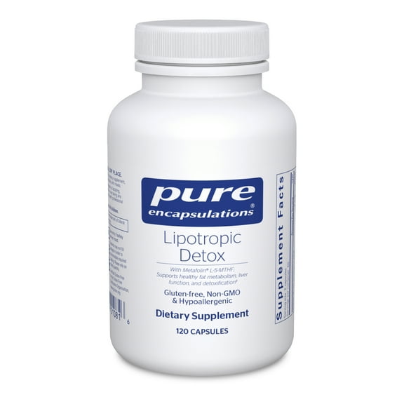 Pure Encapsulations Lipotropic Detox | Hypoallergenic Supplement Supports Liver Function and Detoxification | 120 Capsules