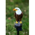 thumbnail image 3 of Estatuilla de águila, luz de estaca solar para jardín, luces de águila solares, luz brillante decorativa para exteriores, águila con estaca alimentada por energía Solar Ormromra WMZY-1273, 3 of 4
