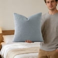 thumbnail image 7 of Throw Cushion Cover, Soft Breathable, Temperature Regulating, Hidden Zipper, Polyester, Decorative for Living Room Bedroom Patio, Multicolor, 45x45cm, 7 of 7