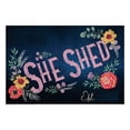 thumbnail image 4 of Personalized Planet 27x18 She Shed Doormat with Custom Personalization Printed on Black Rectangular 1/8” Thick Non Slip Mat for Work Area or Babe Cave, 4 of 6
