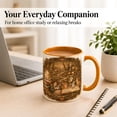 thumbnail image 4 of Cozy Reading Coffee Mug, Book Lover Mug, Magical Forest Girl with Animals Design, Floral Storybook Gift for Women, Ceramic 11 Oz Cup, 4 of 4