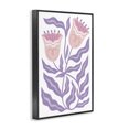 thumbnail image 3 of Stupell Industries Eclectic Wavy Purple Blooms Black Framed Giclee Art, 20 x 30, by Martina Pavlova, 3 of 8