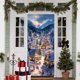 thumbnail image 4 of Cubierta Navideña para Puerta de 89 X 180 Cm | Decoración Navideña con Estampado de Papá Noel | Tejido de Poliéster Duradero | Decoración Festiva Fácil de Instalar para Puerta de Entrada | Multiusos, 4 of 6