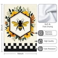 thumbnail image 3 of 2 Pcs Funny Kitchen Towels,Bee with Floral Border Microfiber Dish Towels,Kitchen Tea Towels,Kitchen Towel Set (18" X 26"), 3 of 3