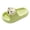 Green, variant on Kids Cloud Slides Children House Slippers Soft Soled Home Slippers Cartoon Outdoor Beach Slippers Yellow,US 12